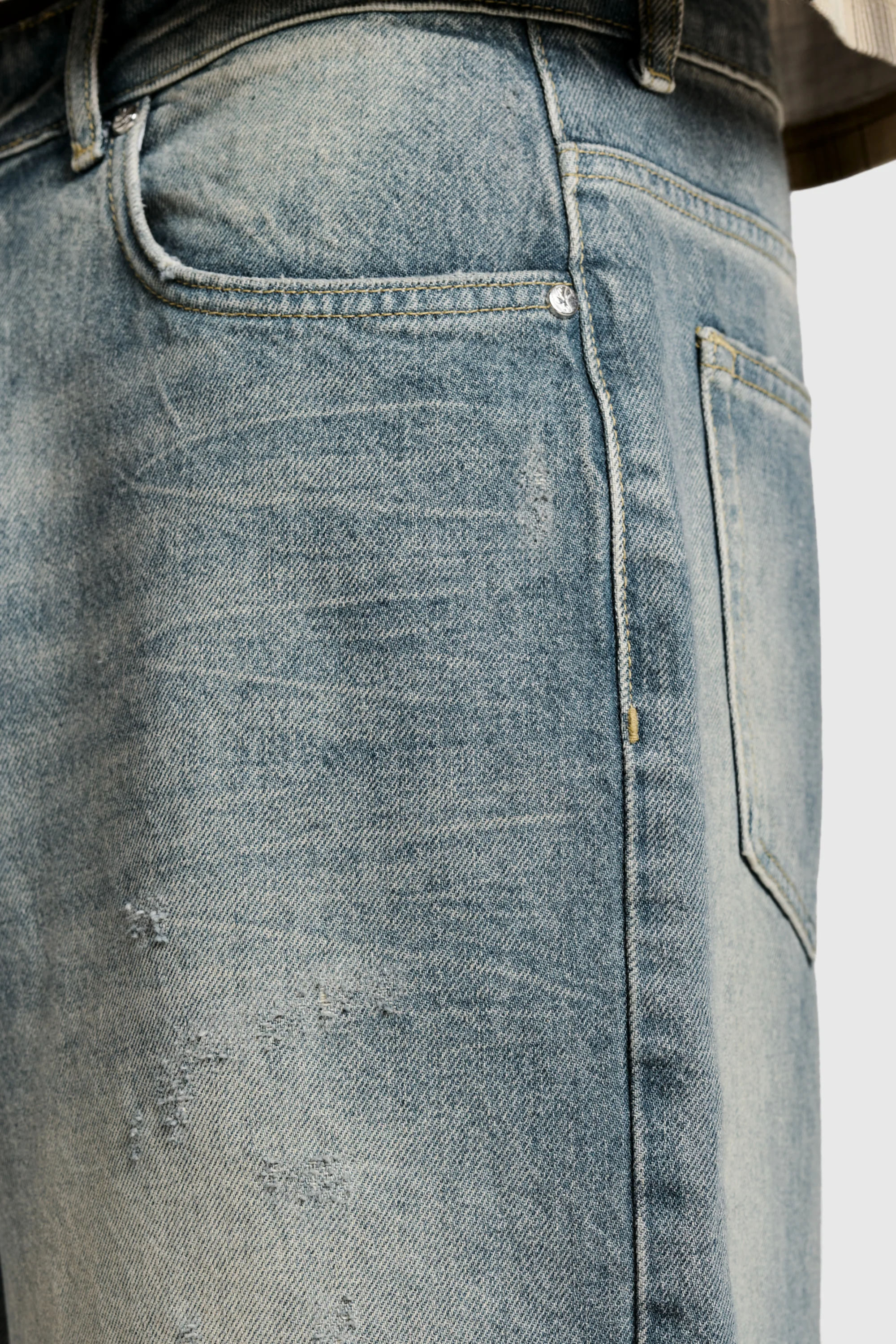 Distressed Denim Shorts - Image 5