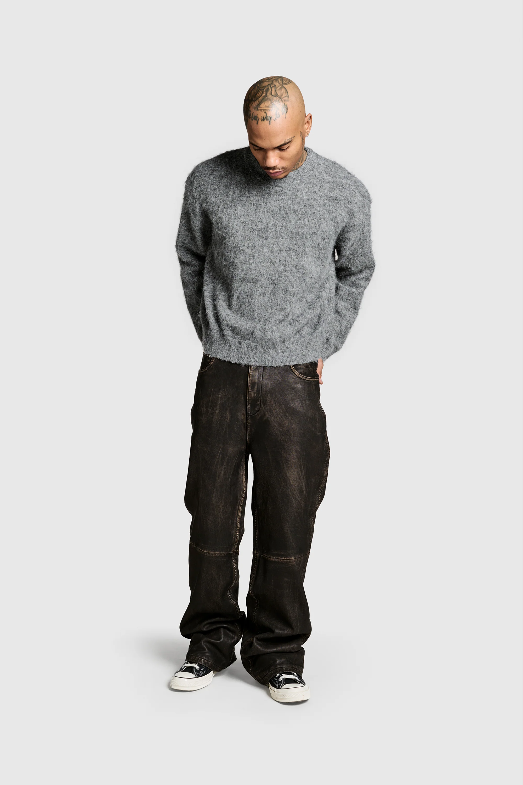 Faded Leather Pants - Image 4
