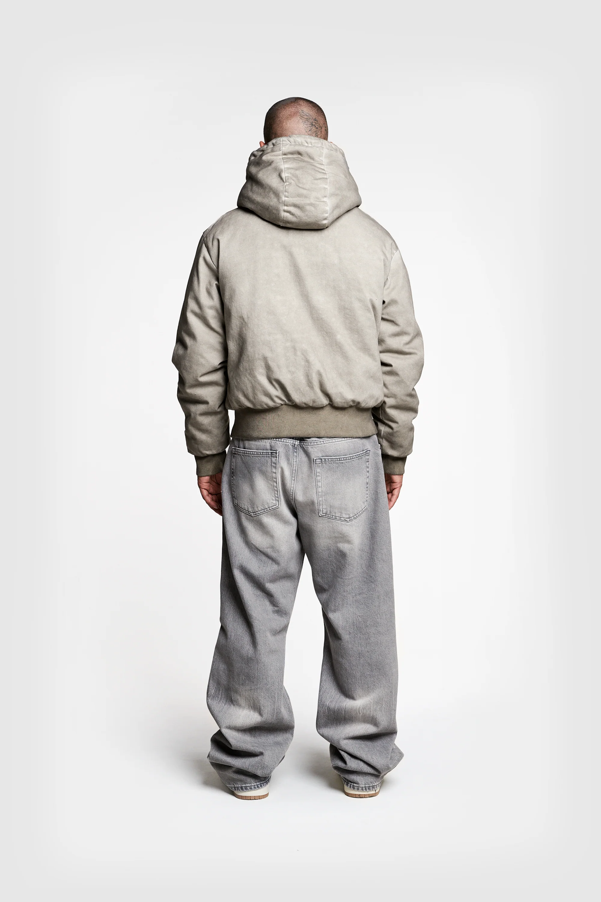 Oil Washed Cotton Puffer - Image 3