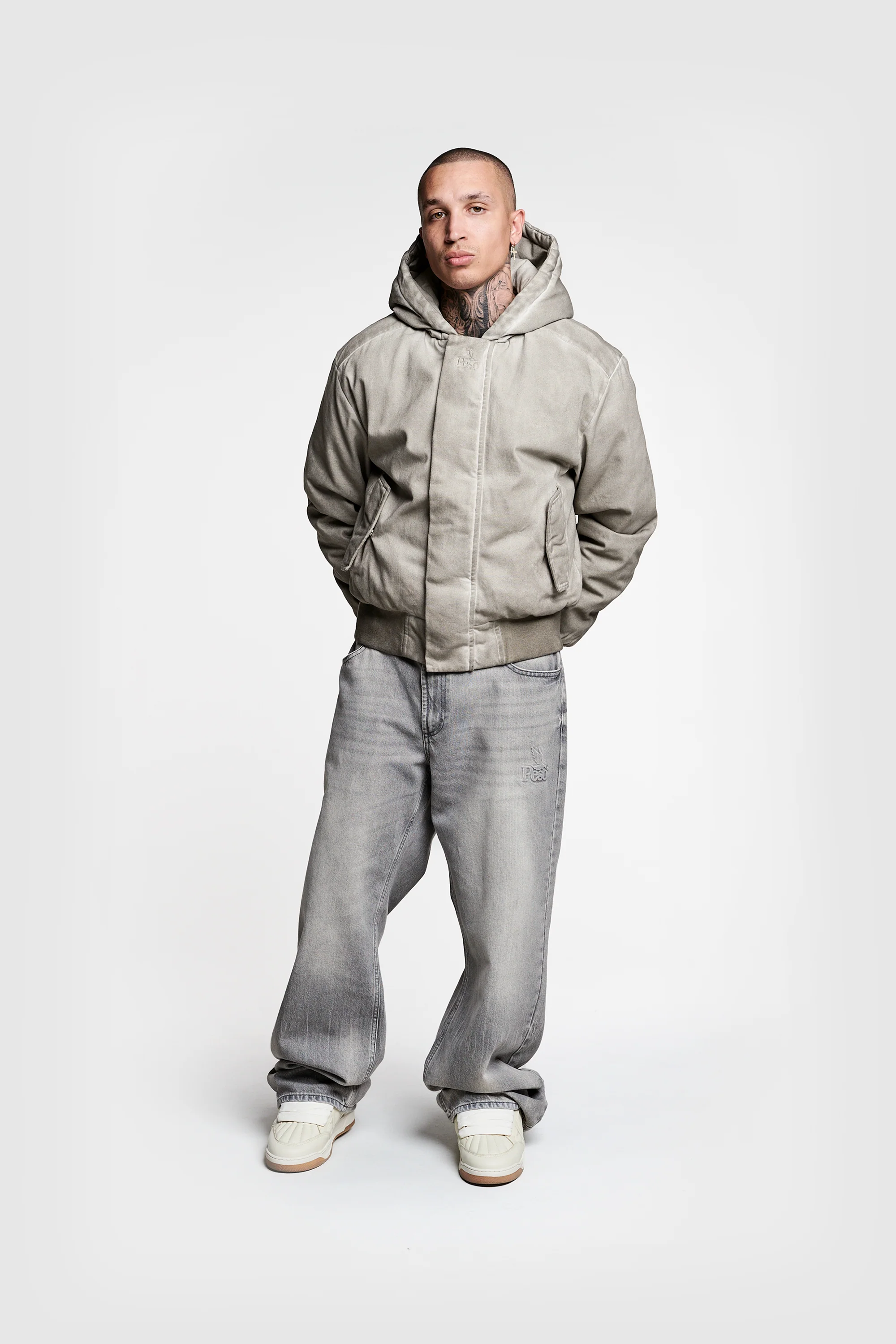 Oil Washed Cotton Puffer - Image 4