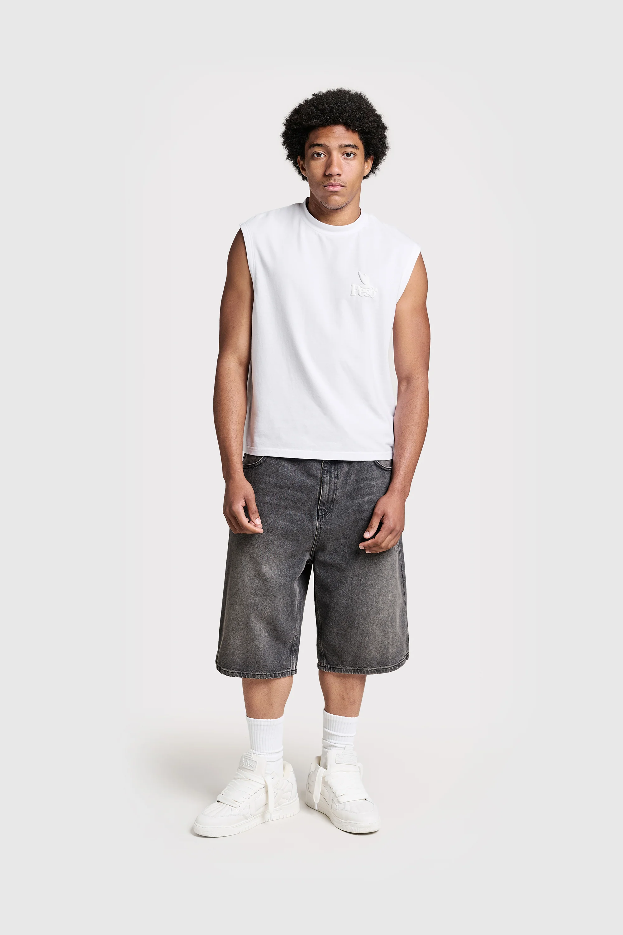 Logo Raws Denim Shorts - Image 4