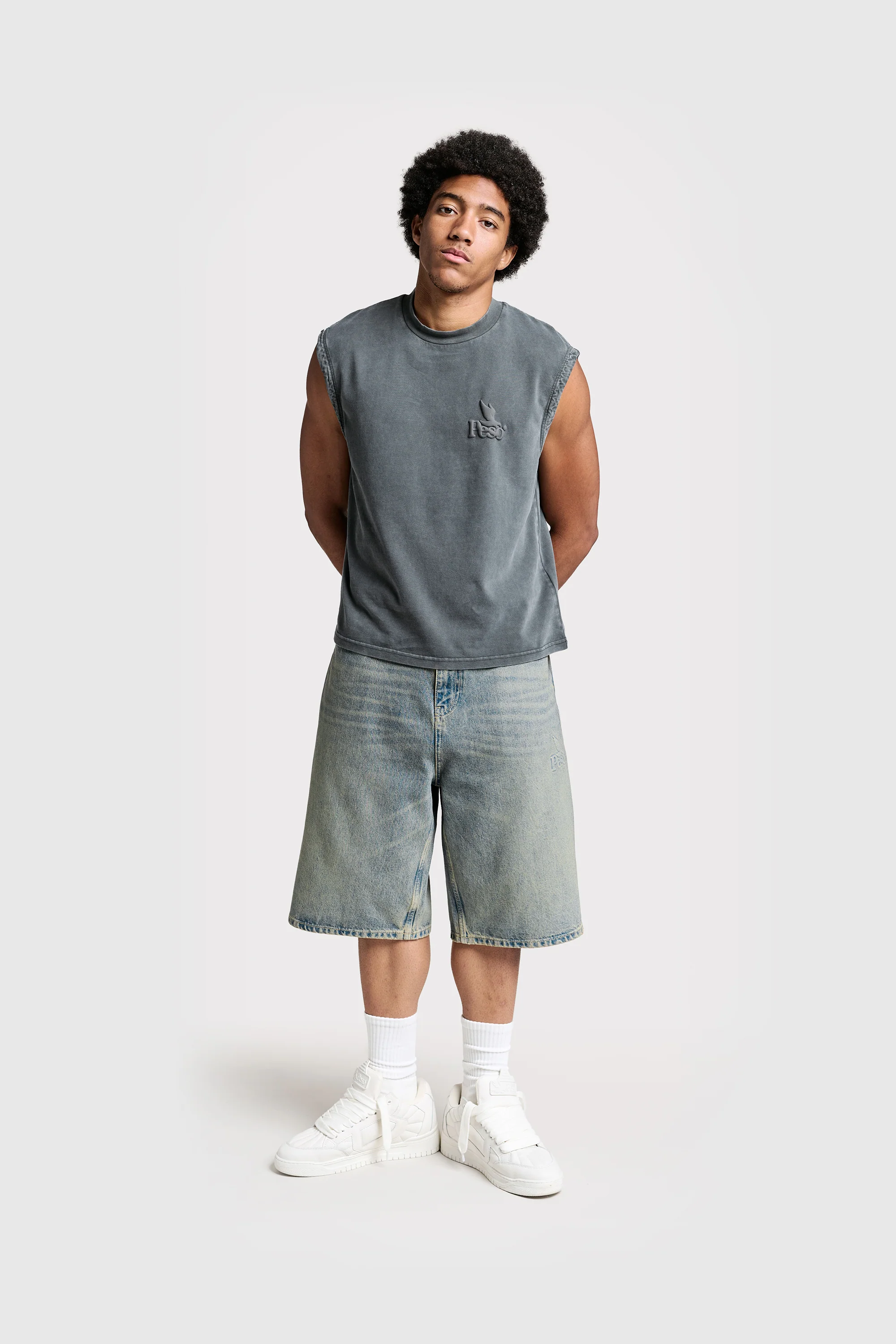 Logo Raws Denim Shorts - Image 4