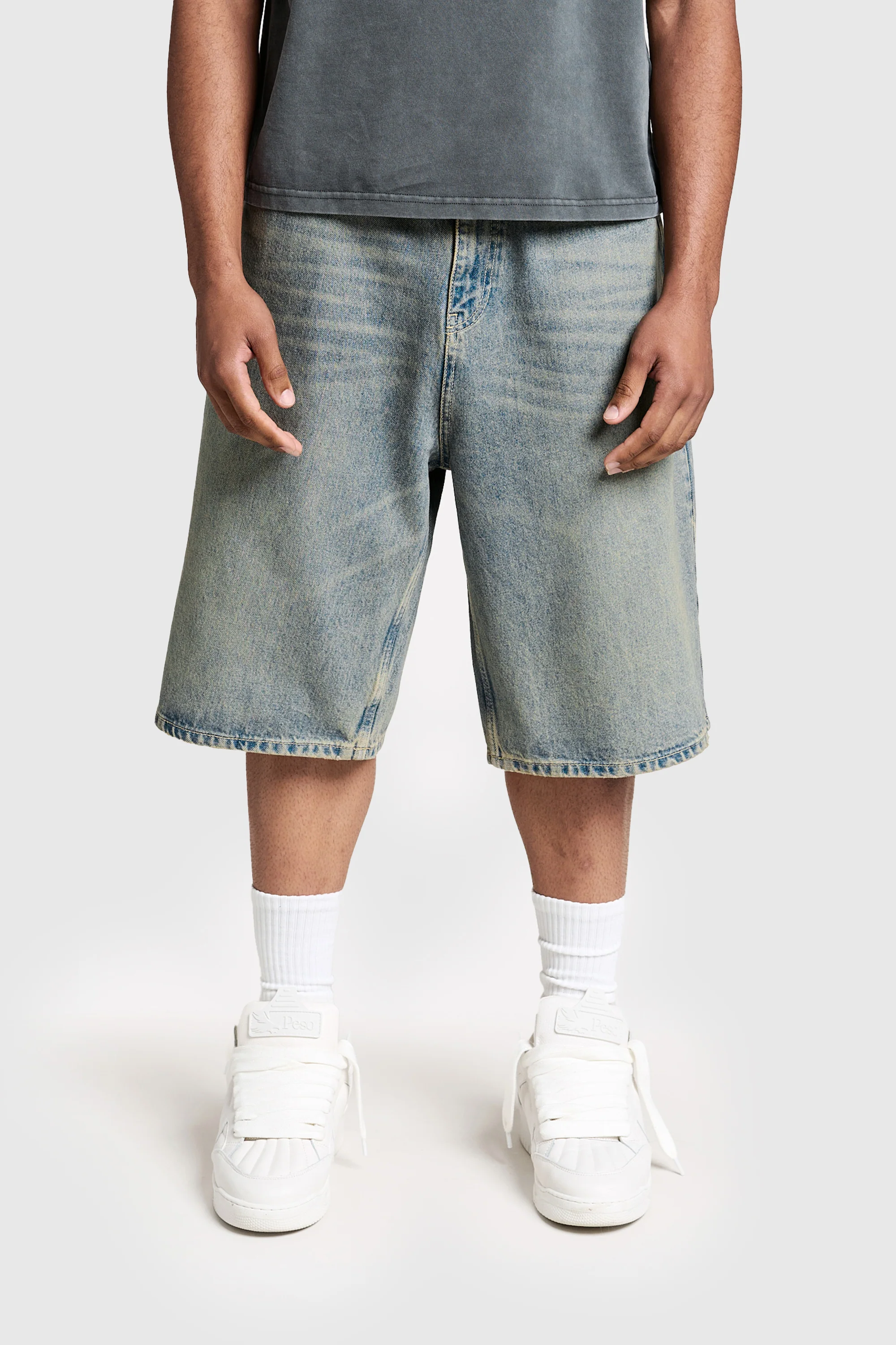 Logo Raws Denim Shorts - Image 5