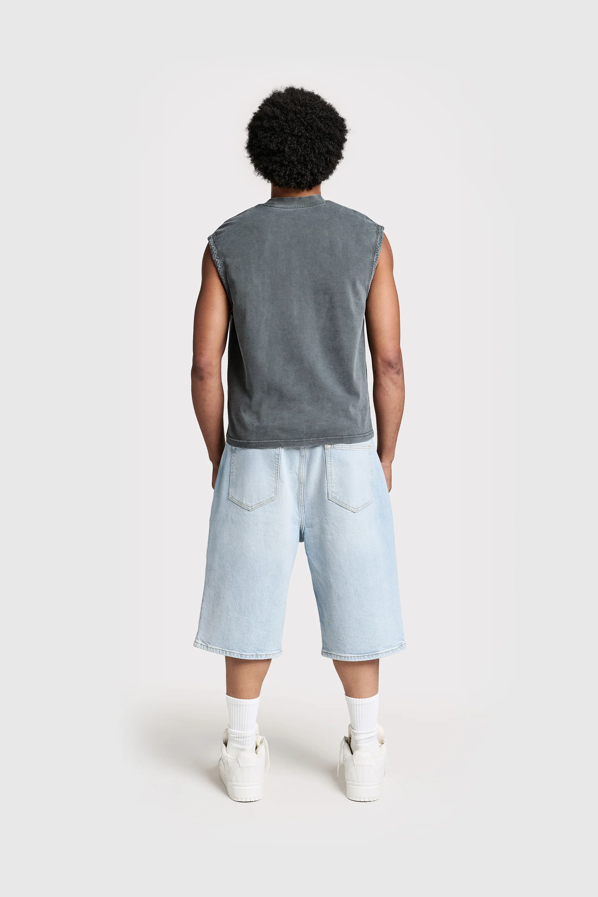 Logo Raws Denim Shorts - Image 3