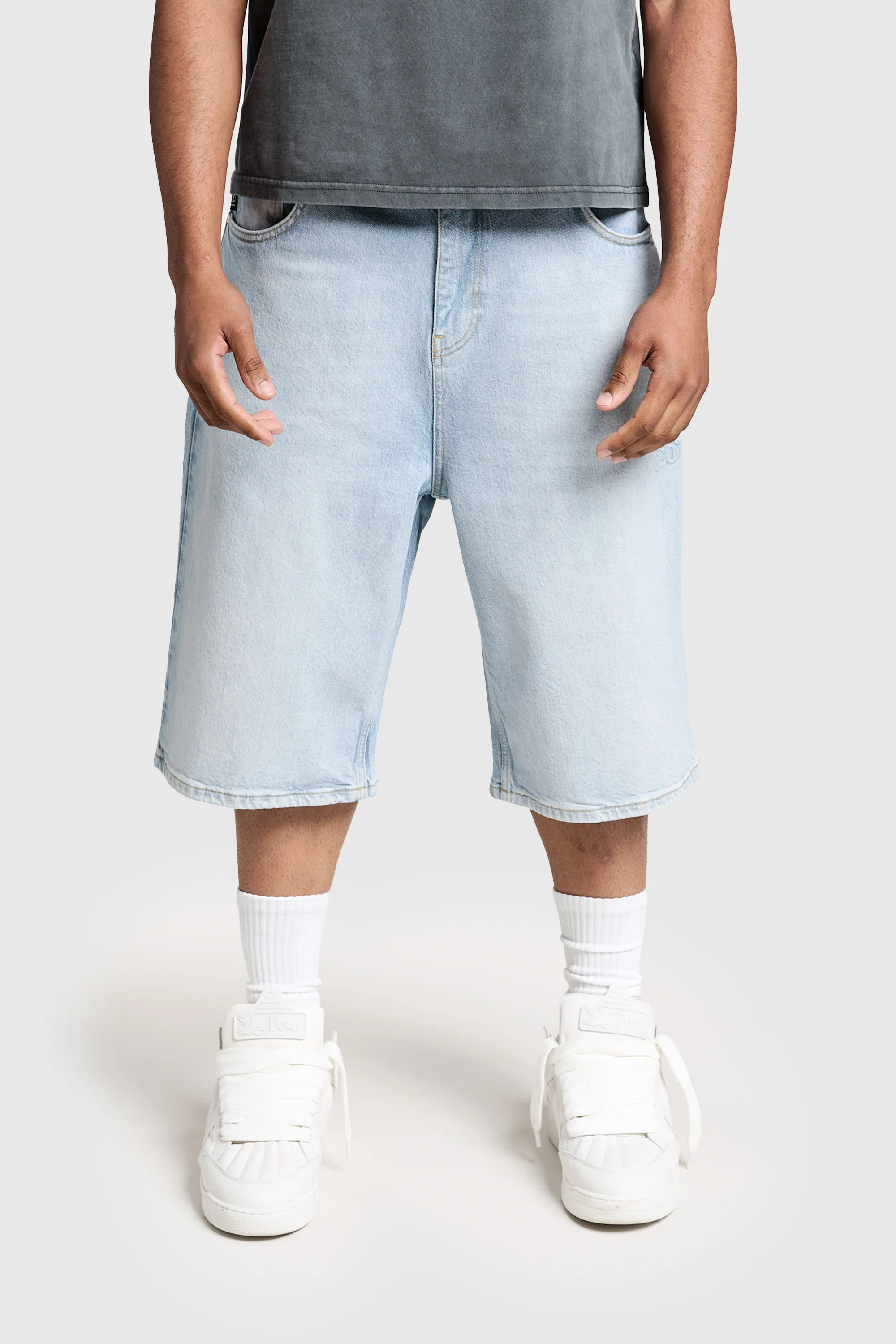 Logo Raws Denim Shorts - Image 5