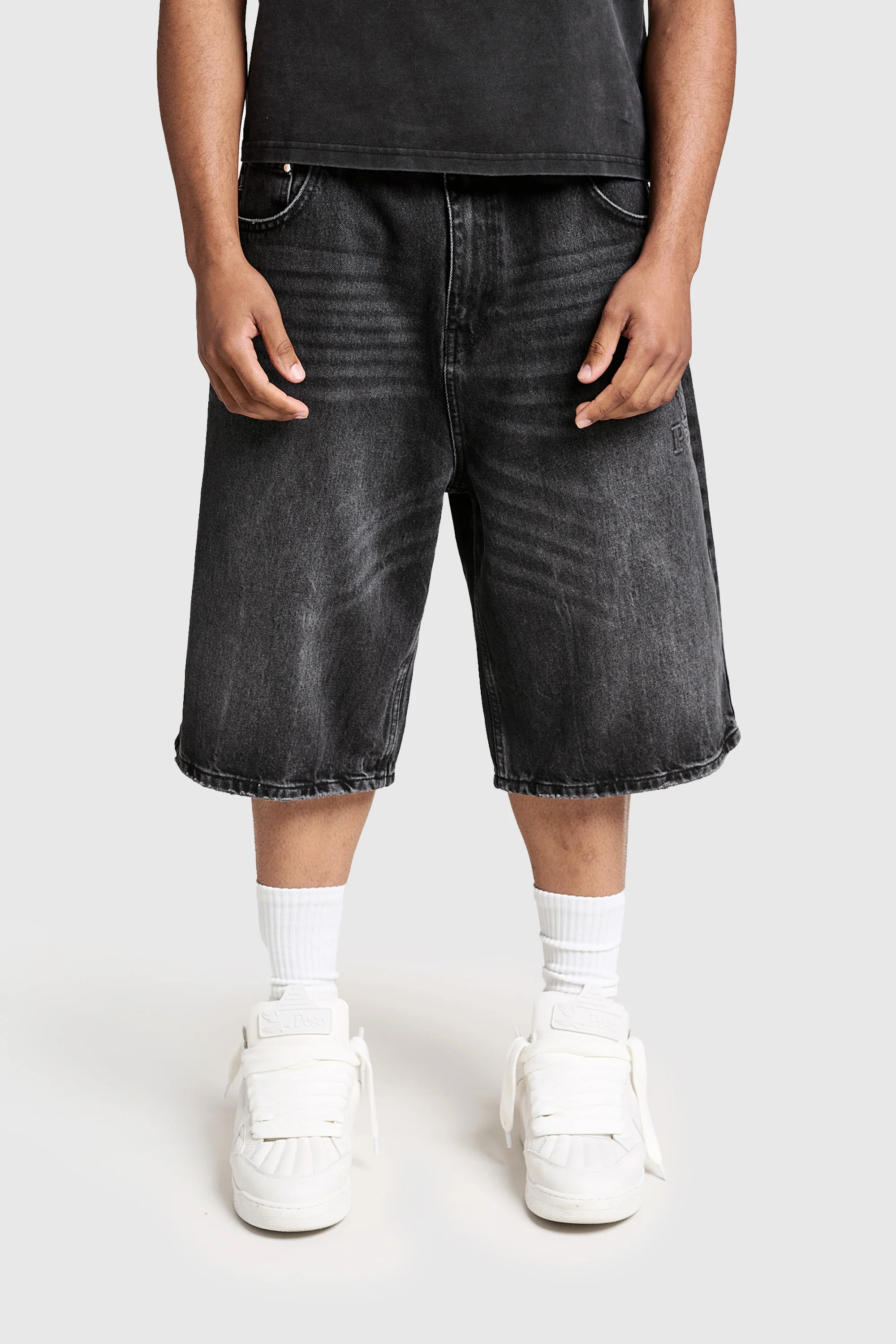 Logo Raws Denim Shorts - Image 5