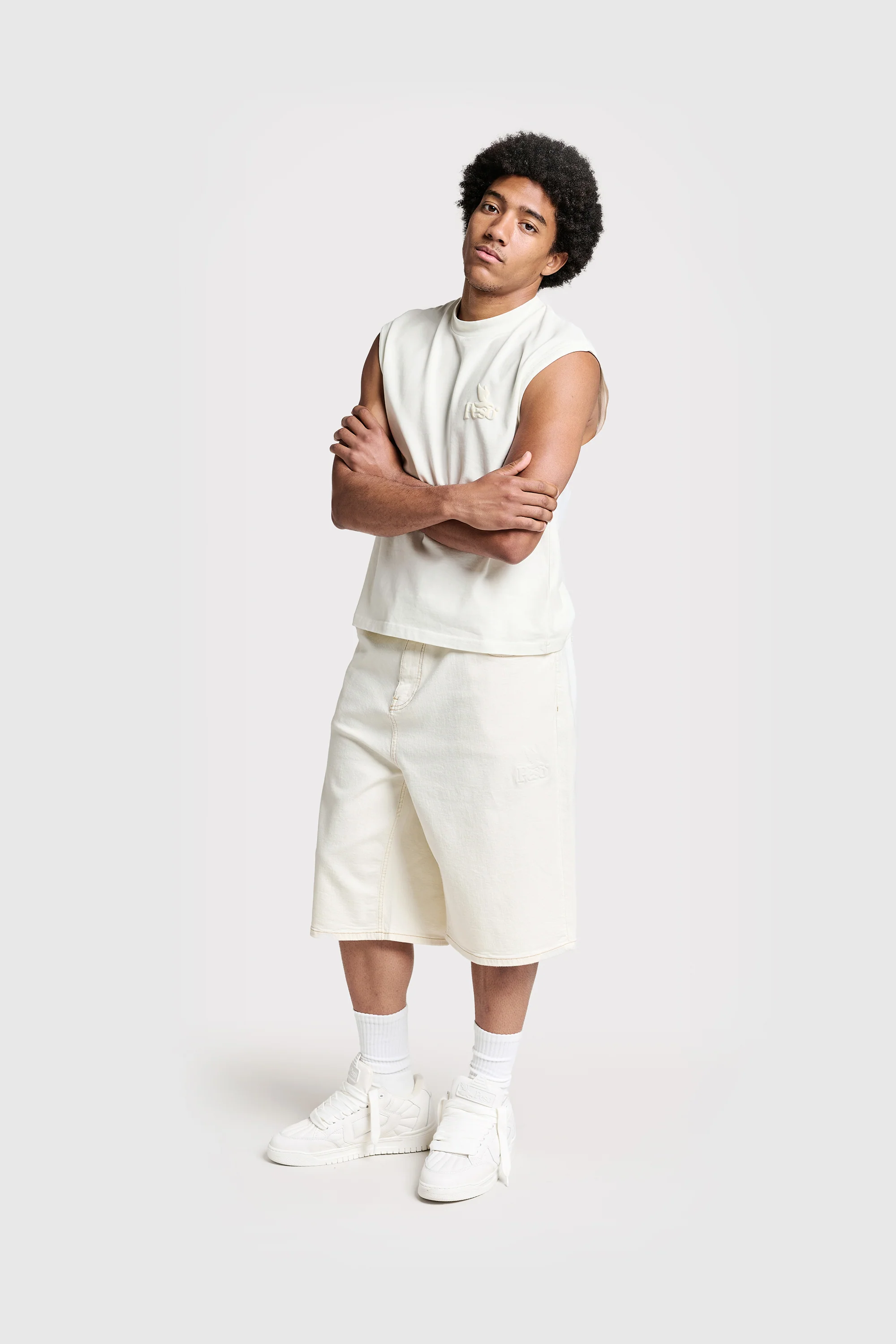 Logo Raws Denim Shorts - Image 4