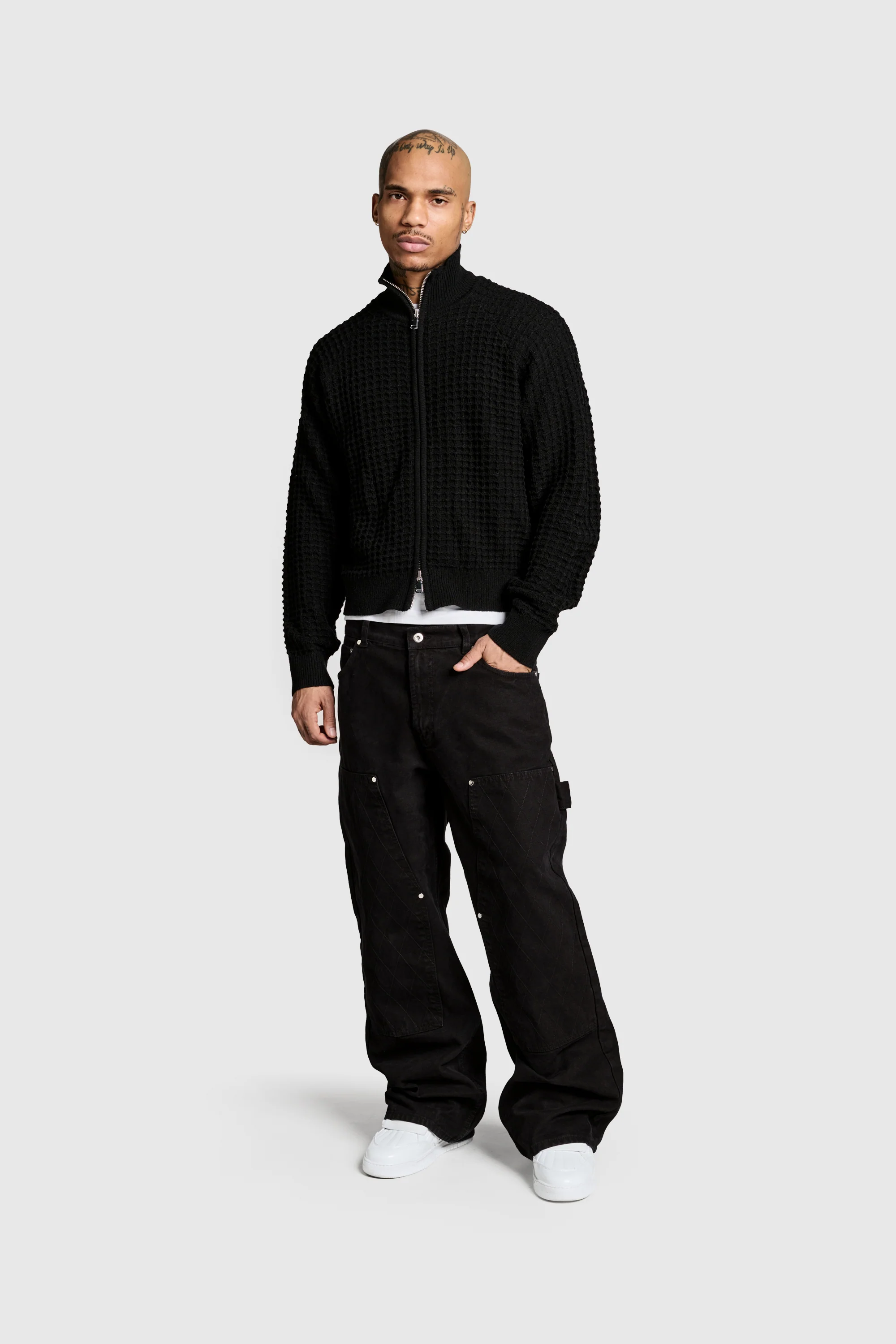 Waffle Knit Jacket - Image 4